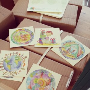 תמונת איגרות שנה טובה מאוירות של עמותת איכות הסביבה